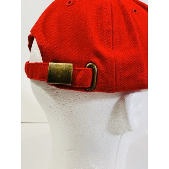 MBS Modern Builders Supply Hat Trucker Cap Red Strapback Adjustable One Size - Picture 5 of 7